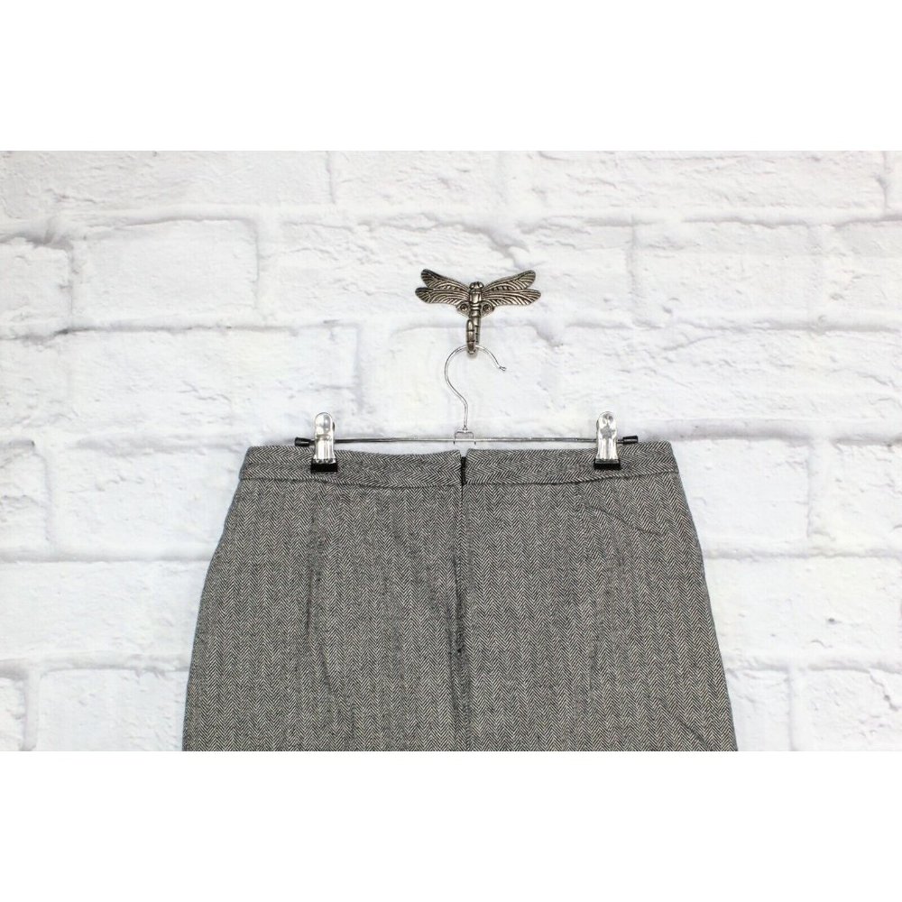LL Bean Gray 100% Cotton Back Zip Classic Fit Skirt Size 6 - Picture 5 of 9